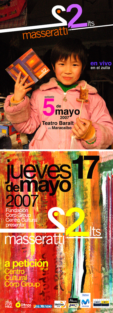 Flyer Masseratti 2 Litros Concierto Mayo 2007