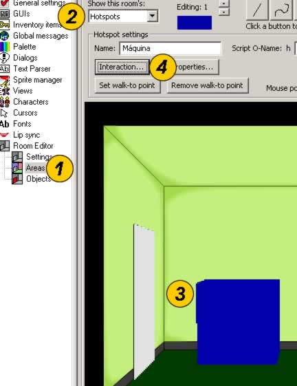 Tutorial AGS, Parte VII: Pasos para obtener la ventana de interacción