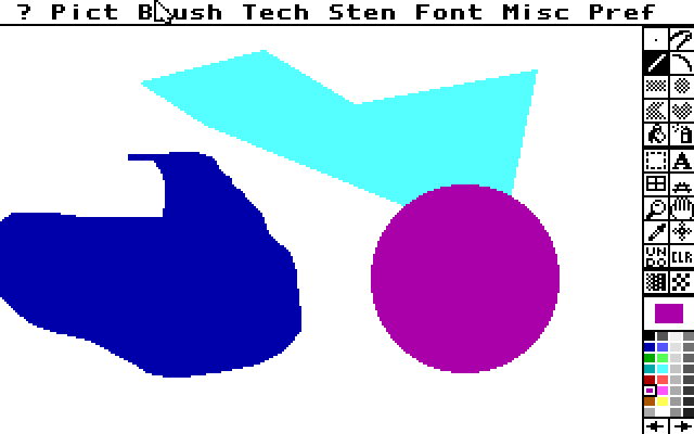 Screenshot de Deluxe Paint II