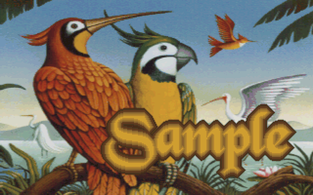 Primera pantalla del juego de ejemplo de Game-Maker