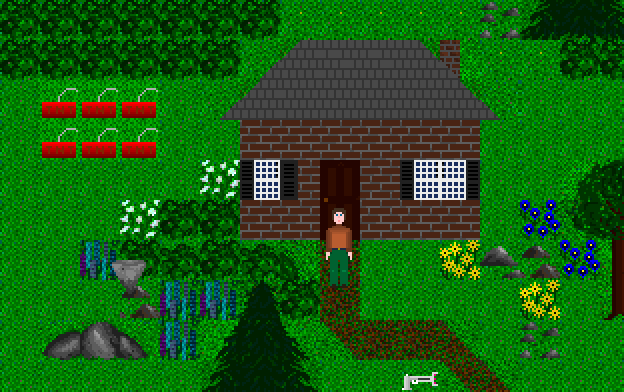 Screenshot del juego de ejemplo de Game-Maker