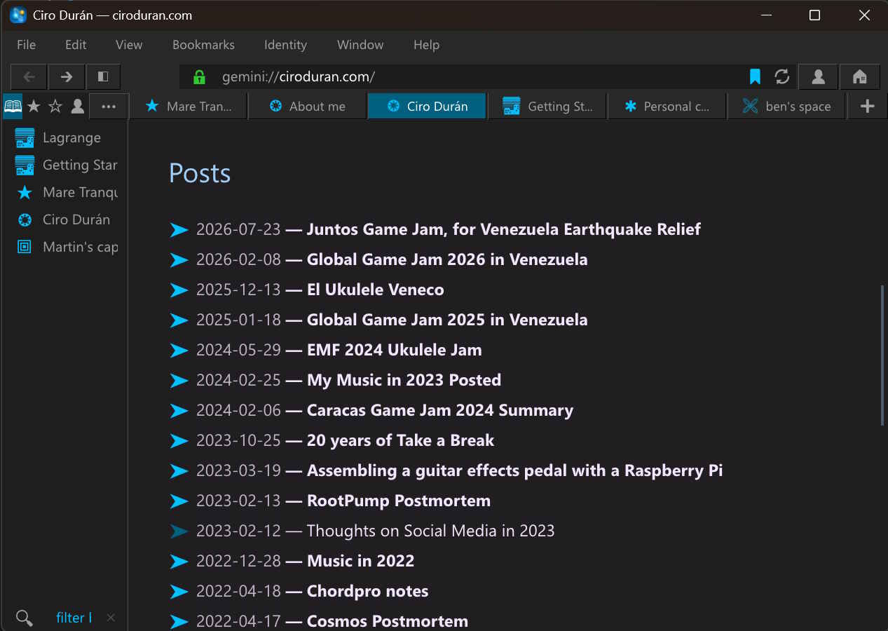 How a Gemini browser looks like