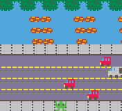 A frogger clone
